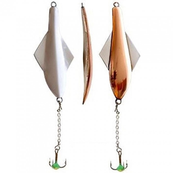 Блесна вертикальная зимняя LUCKY JOHN GLIDER с цепочкой и тройником 10.0Г Cs Блистер 101-3-CS