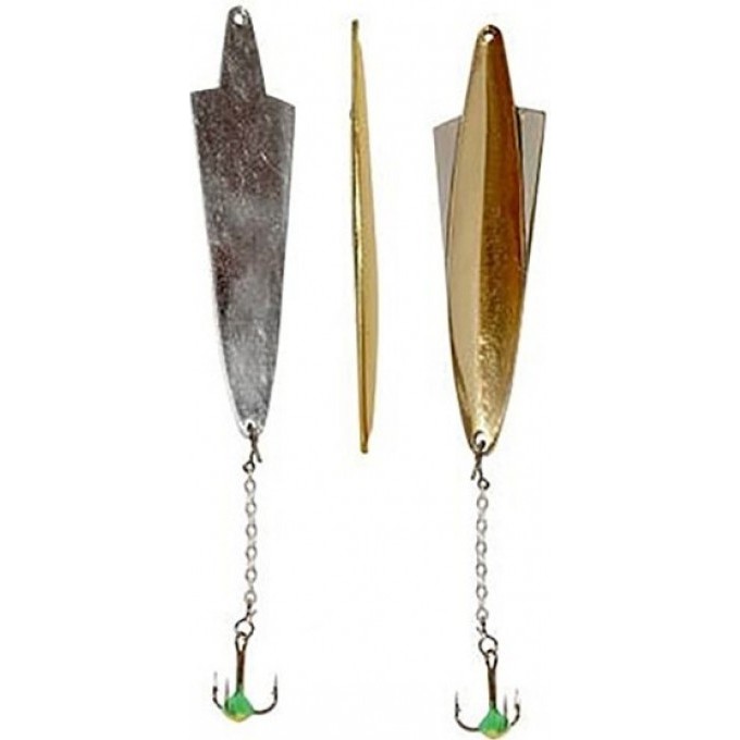 Блесна вертикальная зимняя LUCKY JOHN WING с цепочкой и тройником 5.5Г Cs Блистер 102-3-CS