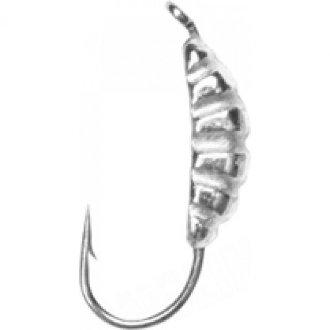 Мормышка вольфрамовая LUCKY JOHN SALMO ЛИЧИНКА с петелькой 30мм, цвет 01 LJ16030-01