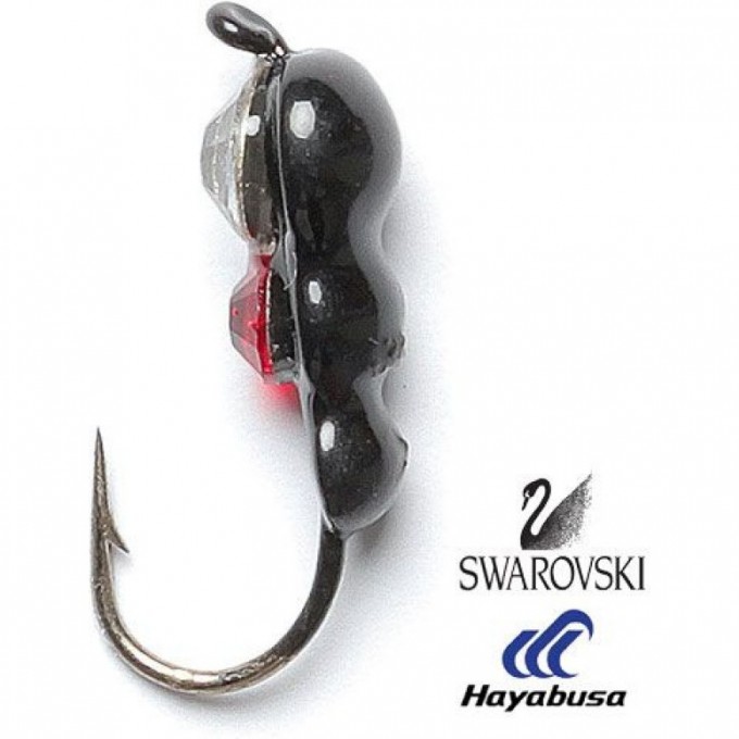 Мормышка вольфрамовая LUCKY JOHN SALMO МУРАВЕЙ 2 с петелькой и Swarovski 30мм, цвет 06 LJ19030-166