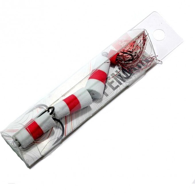 Приманка джиговая LUCKY JOHN PENNON 13 см, цвет белый/красный/белый в блистере FB3002314