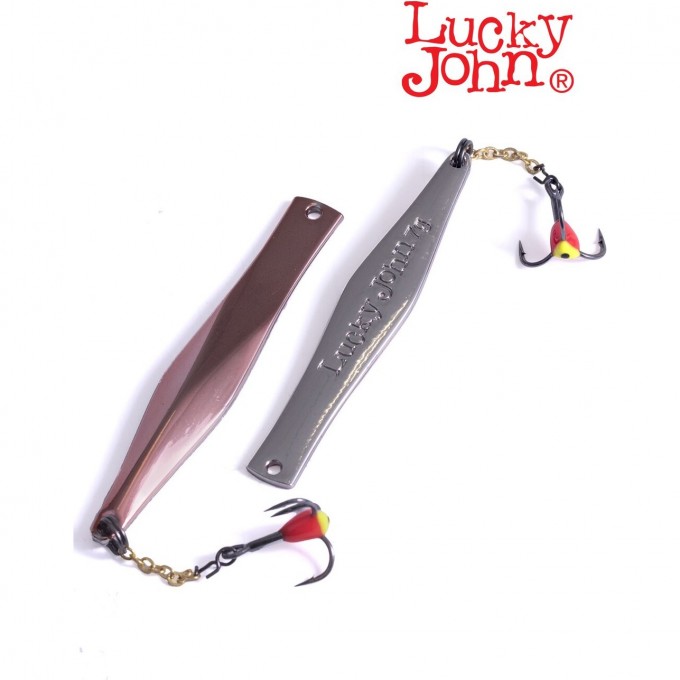 Блесна вертикальная зимняя LUCKY JOHN KALOMIES с цепочкой и тройником 60мм CS LJK60-CS