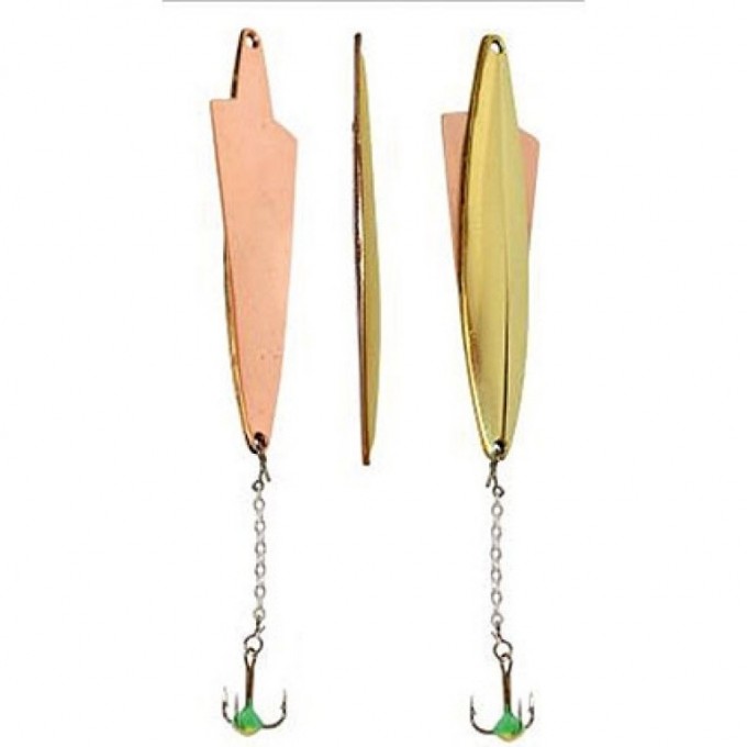 Блесна вертикальная зимняя LUCKY JOHN WING с цепочкой и тройником 5.5Г Gs Блистер 102-3-GC