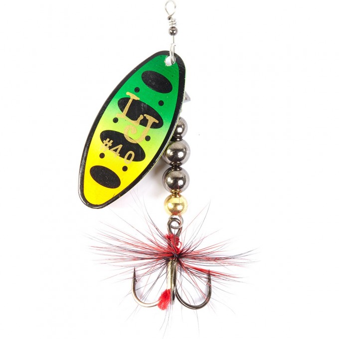 Блесна вращающаяся LUCKY JOHN SHELT BLADE TUNGSTEN BODY №4, 20 г, цвет 008 LJSBT04-008