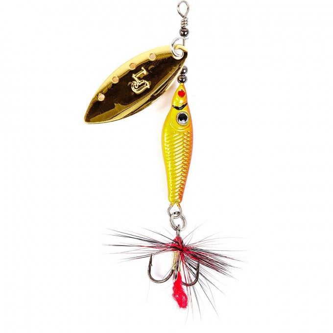 Блесна вращающаяся LUCKY JOHN TRIAN BLADE LONG 12 г, цвет 001 LJTBL12-001