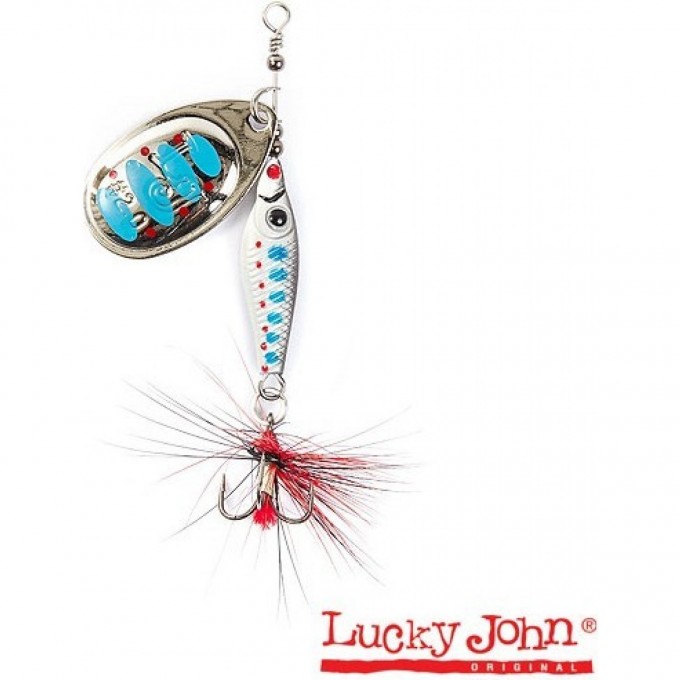 Блесна вращающаяся LUCKY JOHN TRIAN BLADE ROUND 12 г, цвет 003 LJTBR12-003