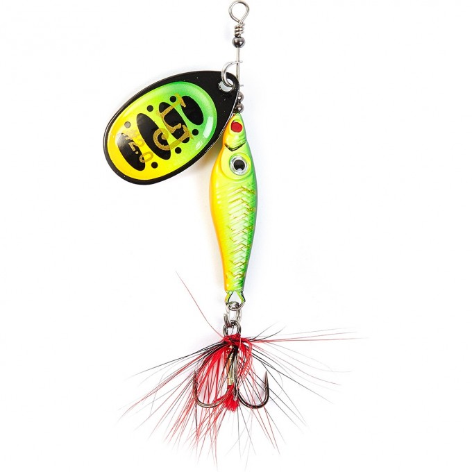 Блесна вращающаяся LUCKY JOHN TRIAN BLADE ROUND 12 г, цвет 008 LJTBR12-008