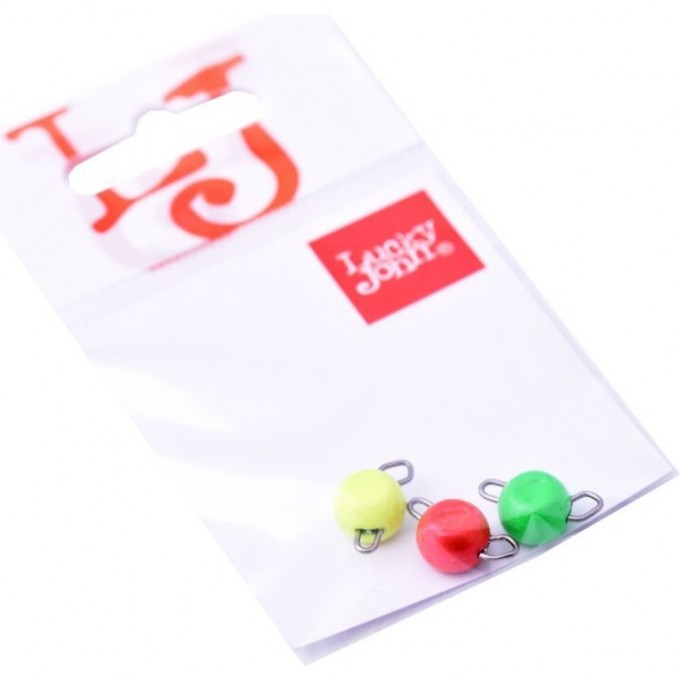 Груз-головки разборные LUCKY JOHN BALL RGY MIX1 6г, 3шт LJBRMIX1-006