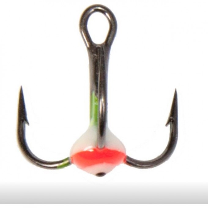 Крючок-тройник для приманок LUCKY JOHN с каплей цветной, №10, цвет yrf LJ99040-12