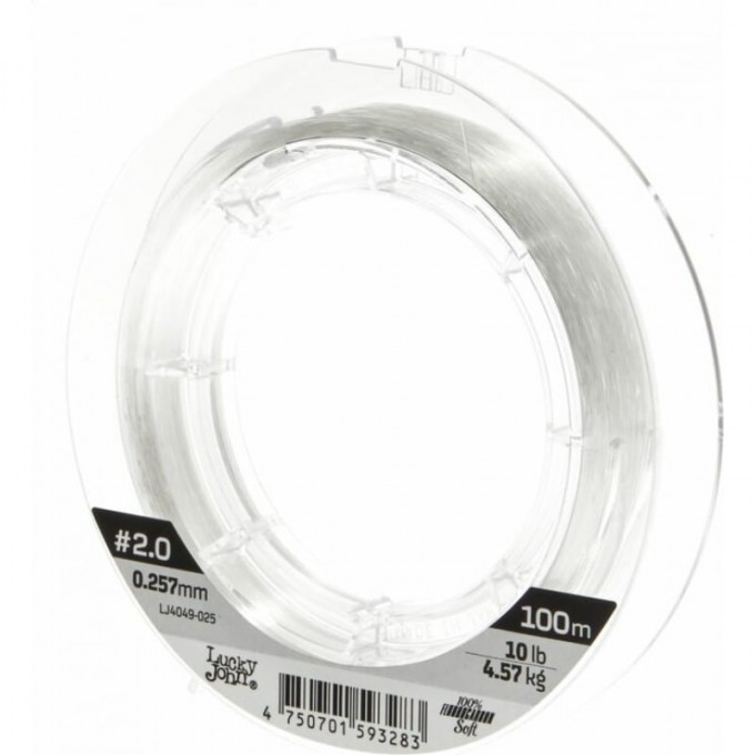 Леска монофильная LUCKY JOHN FLUOROCARBON SOFT 100 м - 0,25 мм LJ4049-025