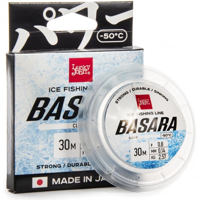 Леска монофильная зимняя LUCKY JOHN BASARA Clear 030/014 LJ4003-014