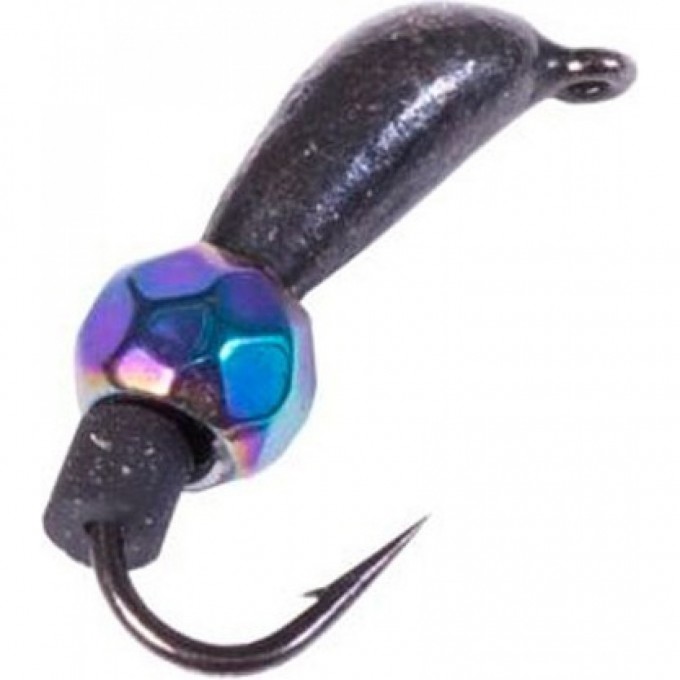 Мормышка вольфрамовая LUCKY JOHN БАНАН спортивный с петелькой и диско шаром хамелеон 030/H LJ36070-06