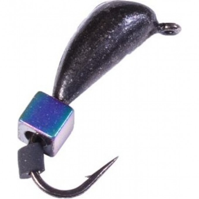 Мормышка вольфрамовая LUCKY JOHN БАНАН СПОРТИВНЫЙ с петелькой и кубриком хамелеон 40мм, цвет KH LJ36080-03