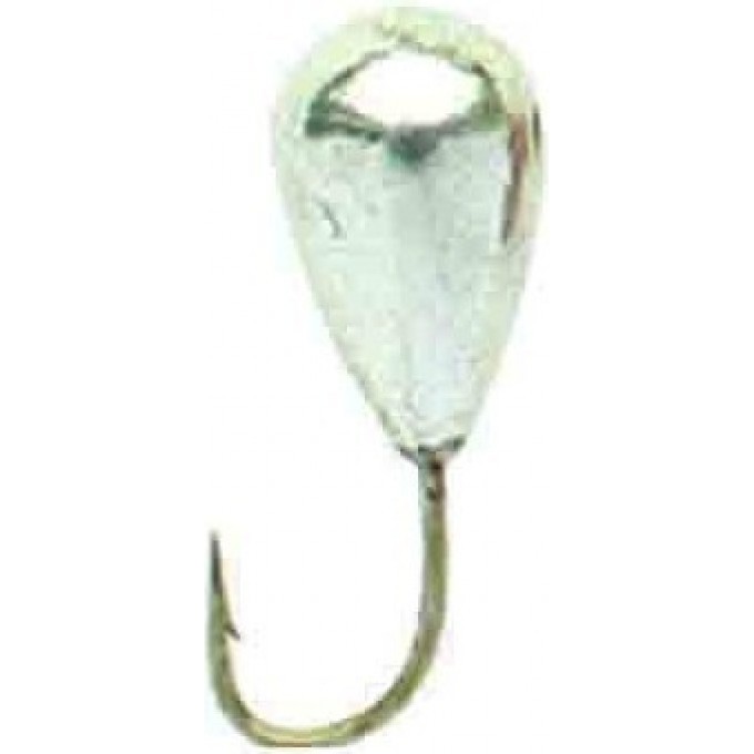 Мормышка вольфрамовая LUCKY JOHN SALMO КАПЛЯ с отверстием и кембриком 50мм, цвет s LJ08050-01