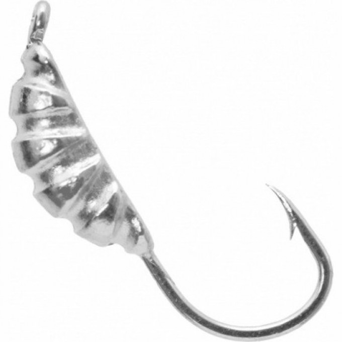 Мормышка вольфрамовая LUCKY JOHN SALMO ЛИЧИНКА с петелькой 25мм, цвет 01 LJ16025-01