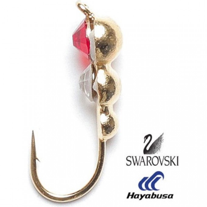 Мормышка вольфрамовая LUCKY JOHN SALMO МУРАВЕЙ 2 с петелькой и Swarovski 30мм, цвет 02 LJ19030-162