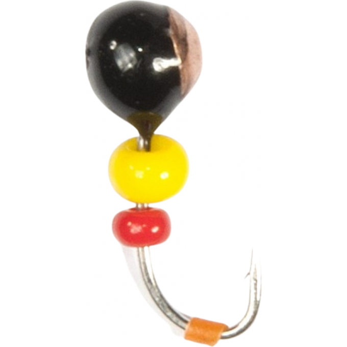 Мормышка вольфрамовая LUCKY JOHN ШАР с отверстием, коронкой и бисером 40мм, цвет g LJ03040-101
