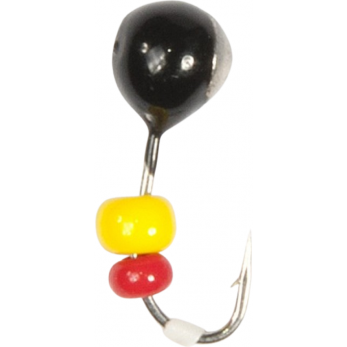Мормышка вольфрамовая LUCKY JOHN ШАР с отверстием, коронкой и бисером 40мм, цвет n LJ03040-102