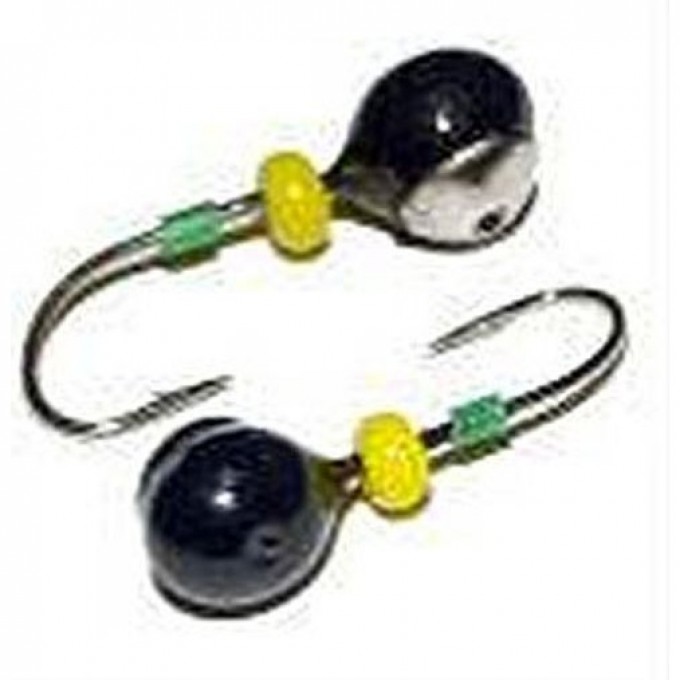 Мормышка вольфрамовая LUCKY JOHN ШАР с отверстием, коронкой и бисером 50мм, цвет c LJ03050-100