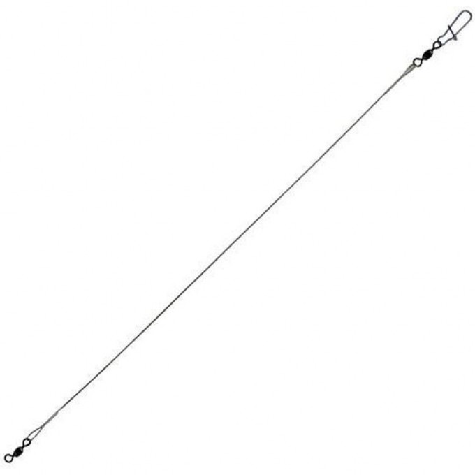 Поводки стальные LUCKY JOHN SSW 1х7, оснащенные вертлюгой с застёжкой, диаметр 0.45Мм/6Кг/15См/ 2Шт. 7071-150