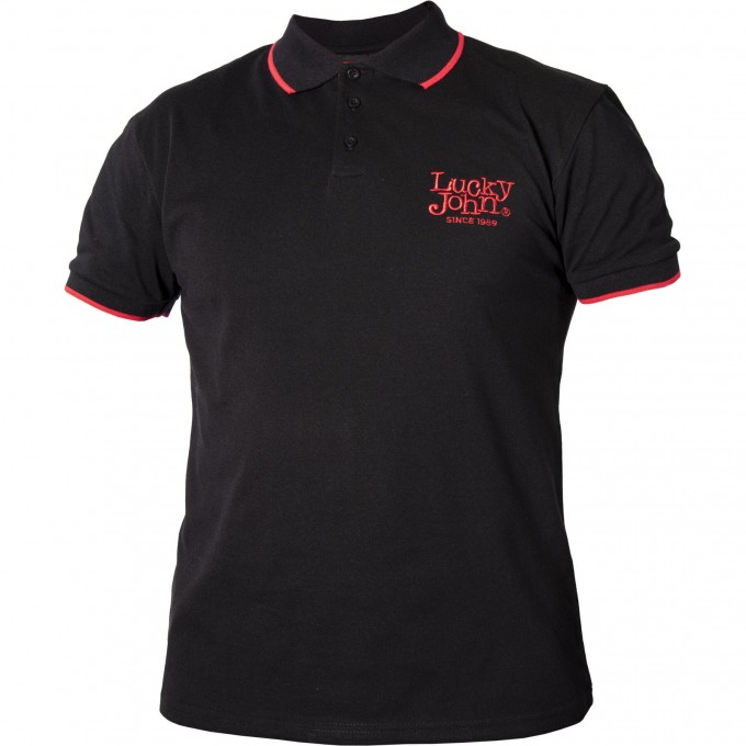 Рубашка поло LUCKY JOHN BLACK 05 р.XXL AM-7507-05XXL