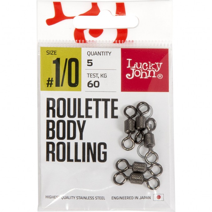 Вертлюги LUCKY JOHN Pro Series ROULETTE BODY ROLLING 000 5шт. LJP5107-000