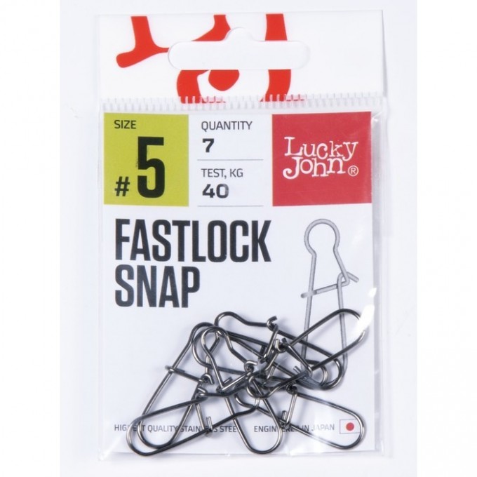 Вертлюги с застежкой LUCKY JOHN PRO SERIES ROLLING SWIVEL FASTLOCK 010 10Шт. LJP5101-010