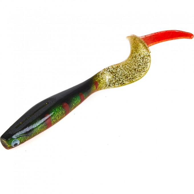 Виброхвост LUCKY JOHN 3D SERIES KUBIRA FIRE TAIL 7" (17,5 см), цвет PG27 1шт. 140436-PG27