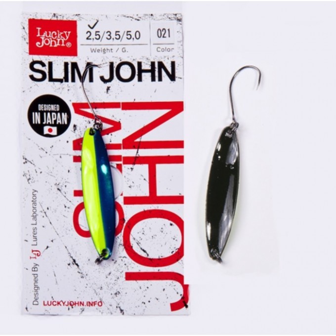Блесна колеблющаяся LUCKY JOHN SLIM JOHN 3,5 г, цвет 021 LJSJ35-021